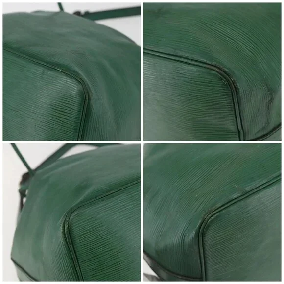 LOUIS VUITTON Epi Petit Noe Shoulder Bag Green M44104 LV Auth bs29603